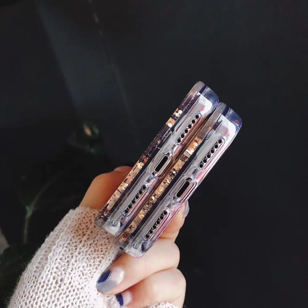 HereCase Жидкий чехол для iPhone X полярный медведь кофейная чашка лимонный чай бутылка