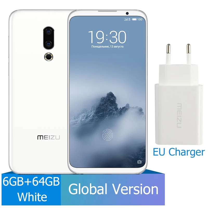 16th 6G 64G White Meizu 16th глобальная версия 6 ГБ 64 Гб мобильный телефон Snapdragon 845 Octa Core 16 Ом смартфон FHD большой Экран двойные задние Камера - Цвет: 16th 6G 64G White