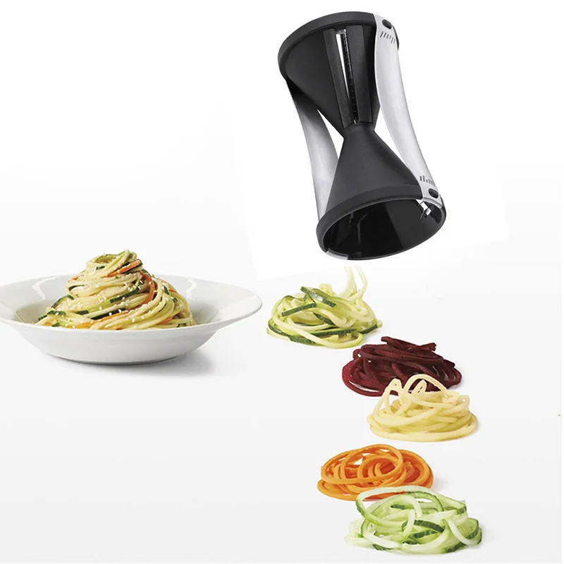 Овощной спиральный слайсер овощей Spiralizer фруктов Терка измельчитель нож Морковь