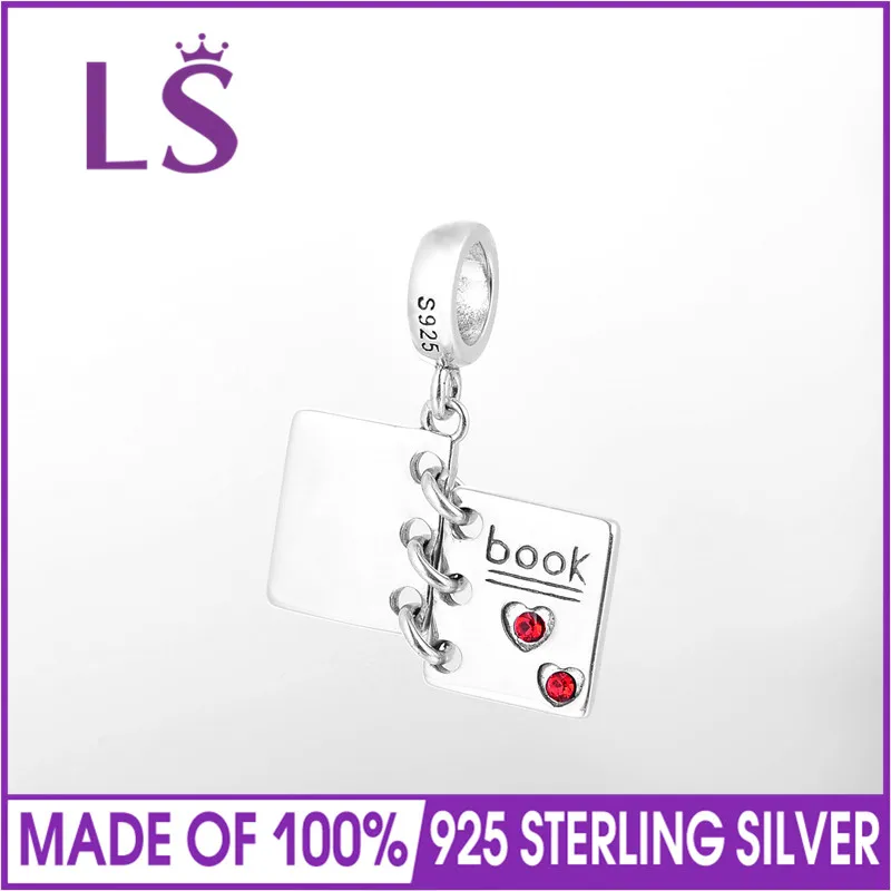 LS BOOK LOVE DEAR: я скучаю по тебе подвески из стерлингового серебра 925 пробы с буквенным