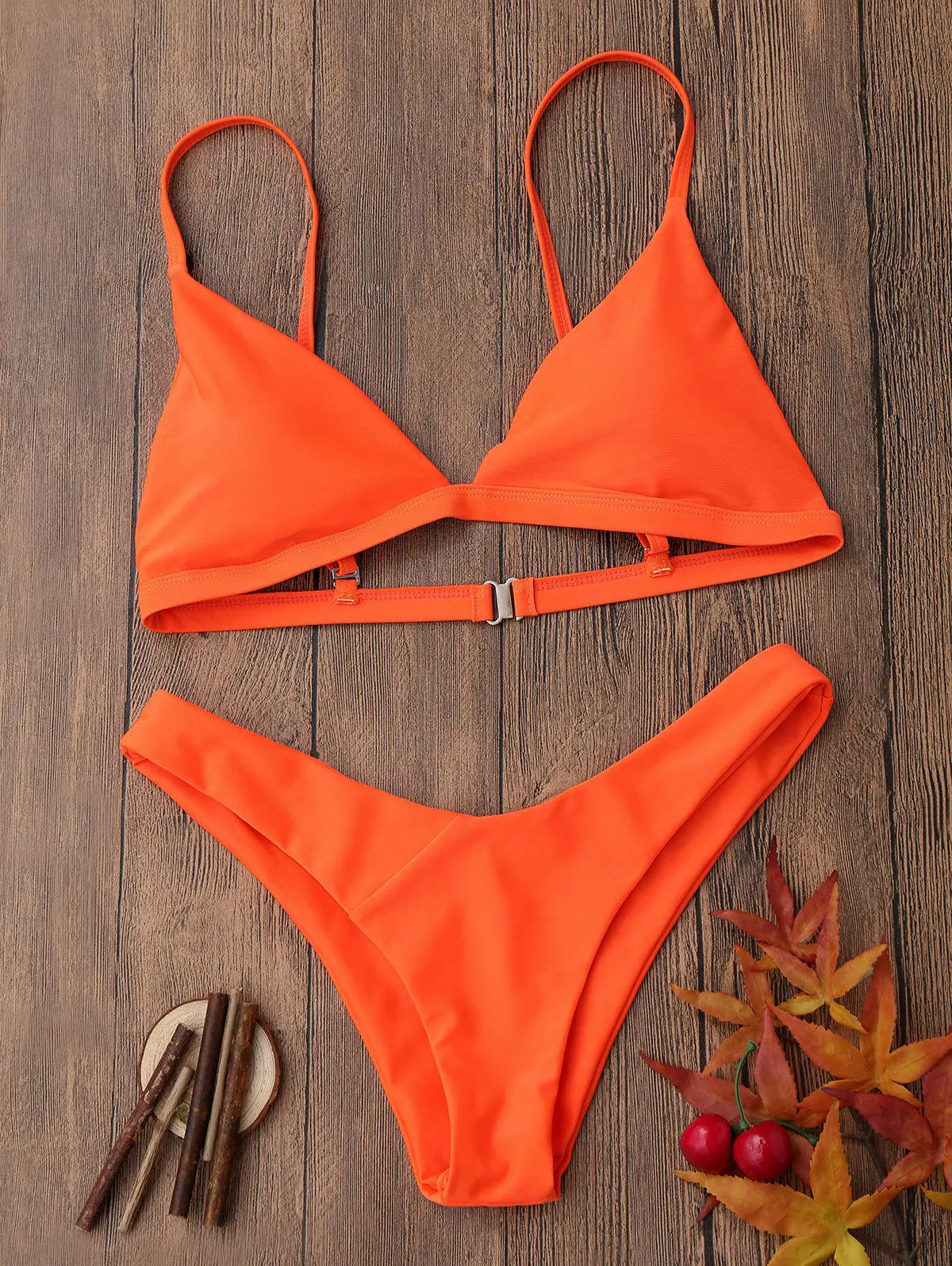 Женский комплект бикини купальник с треугольными чашечками бюстгальтер пуш-ап