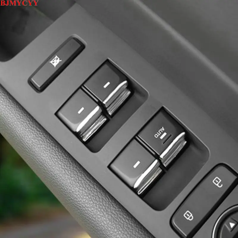 

BJMYCYY car styling ABS 7PCS/SET Car window lift buttons decorate sequins For Hyundai Sonata 9 mk9 2019 car accessories