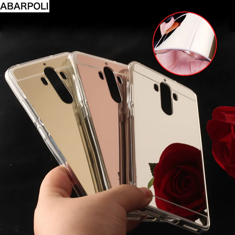 Мягкий зеркальный чехол для Huawei Mate 9 10 20 Lite 7 8 Pro на Honor 5X 8X 6X GR5 2016 2017 Y9 2018 Coque|Бамперы|