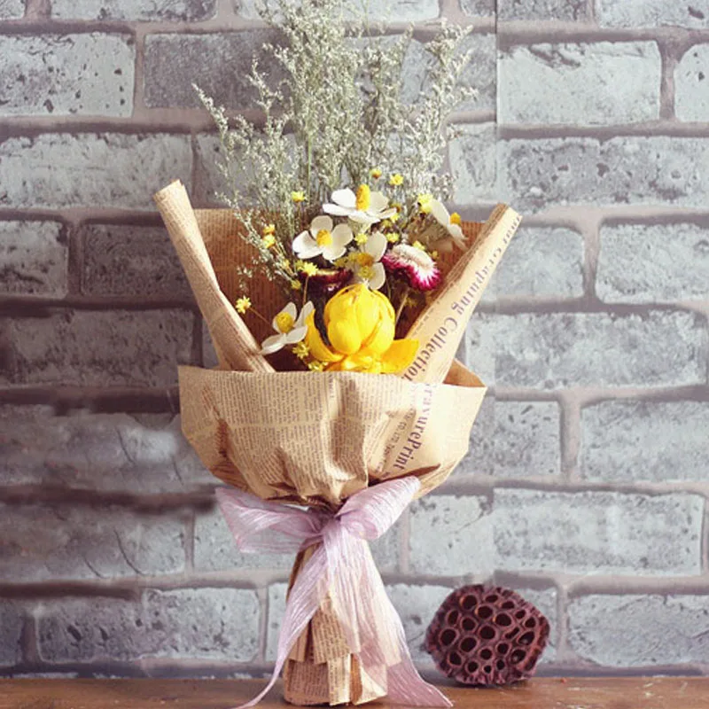 Один Букет из сушеных цветов смешанные натуральные цветы ручной работы