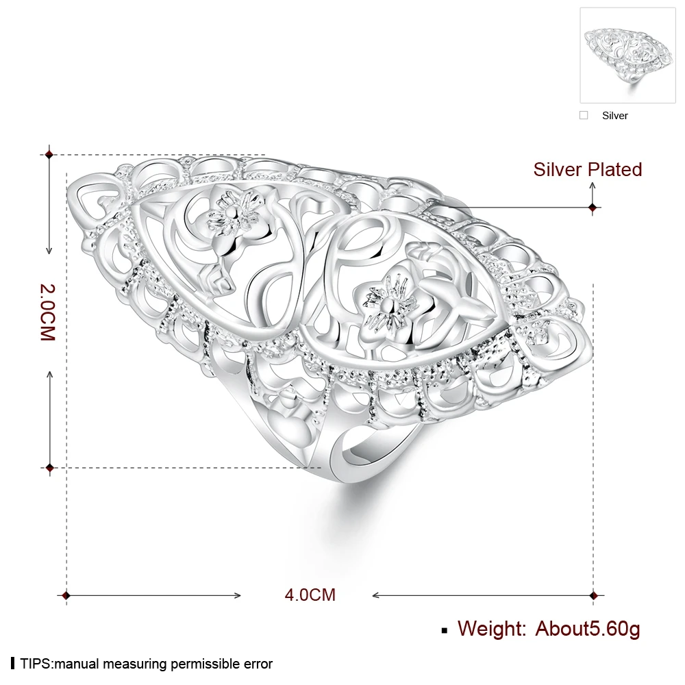 Рождественский подарок для женщины девочки ретро полые кольца прекрасное