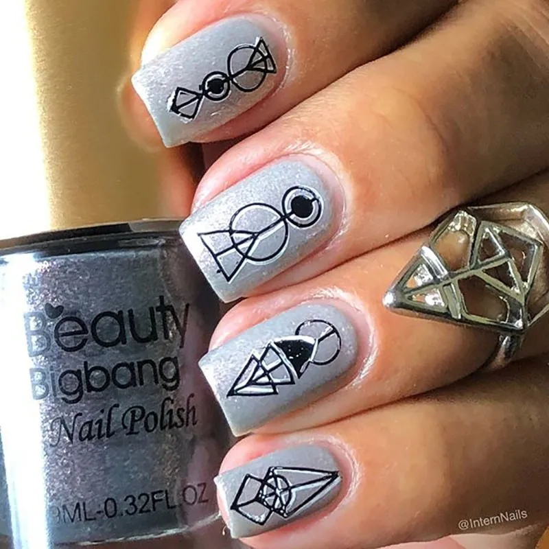 BeautyBigBang пластины для штамповки ногтей фрукты морские животные дизайн ногтей шаблон пластины прямоугольный трафарет штамп для ногтей BBB XL-001