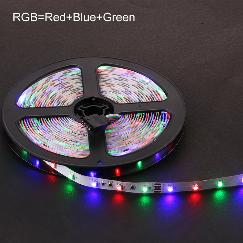Светодиодная лента Goodland RGB 2835 SMD 5 м 300 светодиодов гибкая световая ИК-пульт