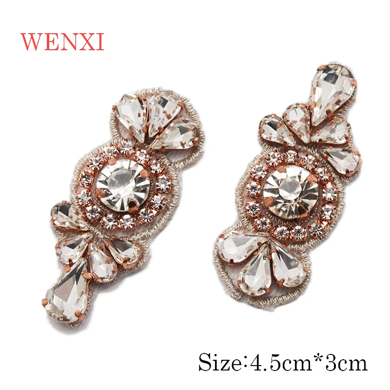 50 шт. аппликации WENXI с кристаллами Стразы для модного свадебного платья пояс