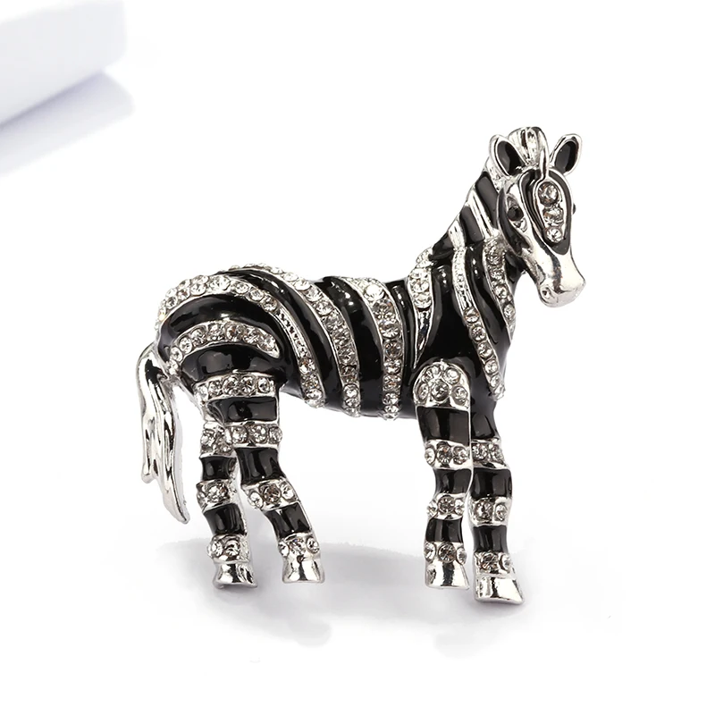 Женская Винтажная брошь с эмалью ALLYES черная в форме шляпы большим