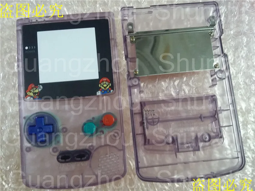 Новое поступление Transaprent/clear фиолетовый чехол для GBC Пикачу версия Gameboy Цвет В виде