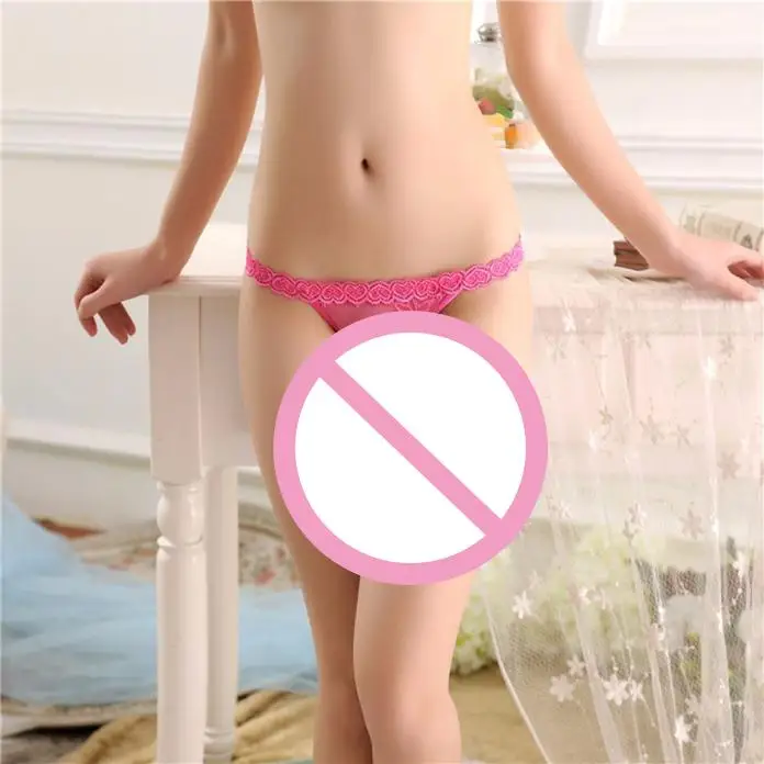 Женское нижнее белье прозрачные кружевные стринги с низкой посадкой C1 |