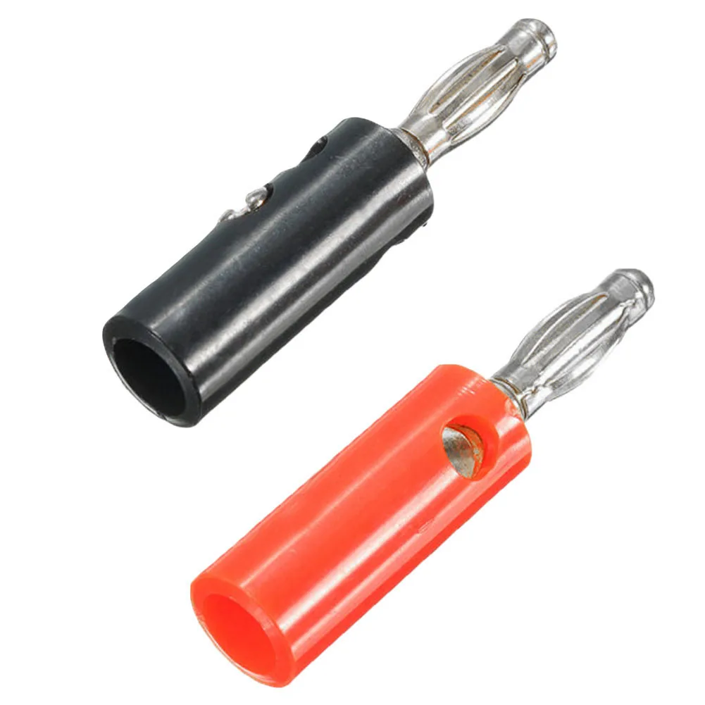 10 шт. 4 мм адаптер для проводов кабеля Аудио вилка штекерного типа динамика Разъем