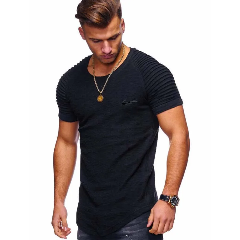 2019 New running t shirt men gym tshirt fitness men's Jogging t-shirt fashion sportswear M-XXXL | Спорт и развлечения