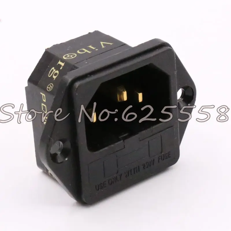 New Hifi audio FI-03 Fused AU  IEC Socket/Connector 24K Gold plated IEC Inlet with fuse holder