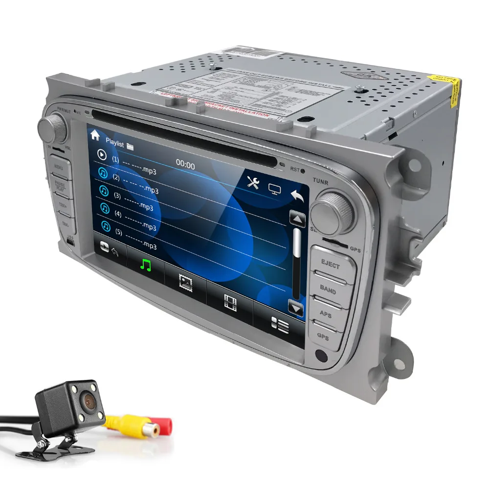 Hizpo 2Din 7 дюймов автомобиля DVD для FORD FOCUS 2 MONDEO S-MAX 2008-2012 с радио GPS RDS BT 1080 P focus mp3/4