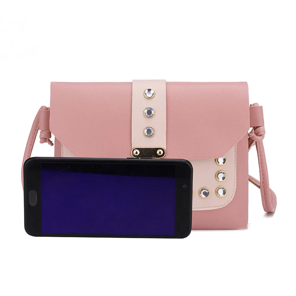 Женская поясная сумка 4 цвета стразы заклепки банановый кошелек косметичка