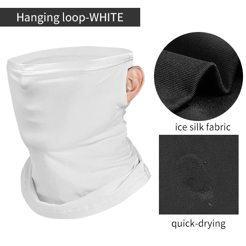 Hanging loop-White INBIKE, летние велосипедные головные уборы, анти-пот, дышащие велосипедные шапки, бандана для бега, велосипеда, спортивный шарф, маска для лица для мужчин и женщин - Цвет: Hanging loop-White