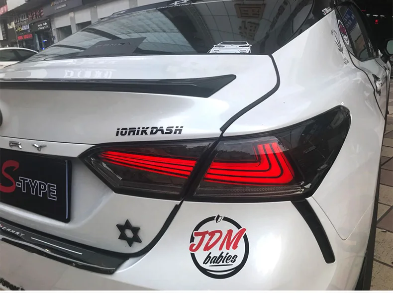 KOWELL автомобильный Стайлинг для Toyota Camry задние фонари светодиодный задний фонарь задний багажник крышка лампы drl+ Динамический сигнал+ тормоз+ обратный