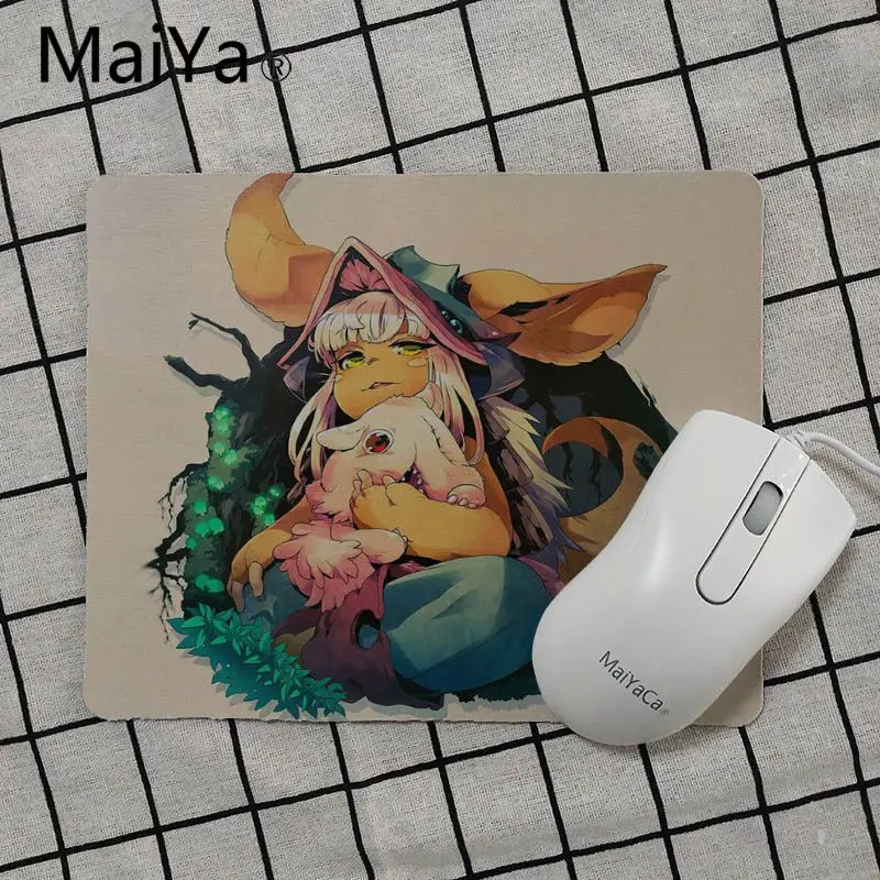 Maiya нескользящий ПК Сделано в Abyss аниме резиновая мышь прочный коврик для мыши на стол Лидер продаж подставка под руку мышь - Цвет: No Lock Edge25x29cm