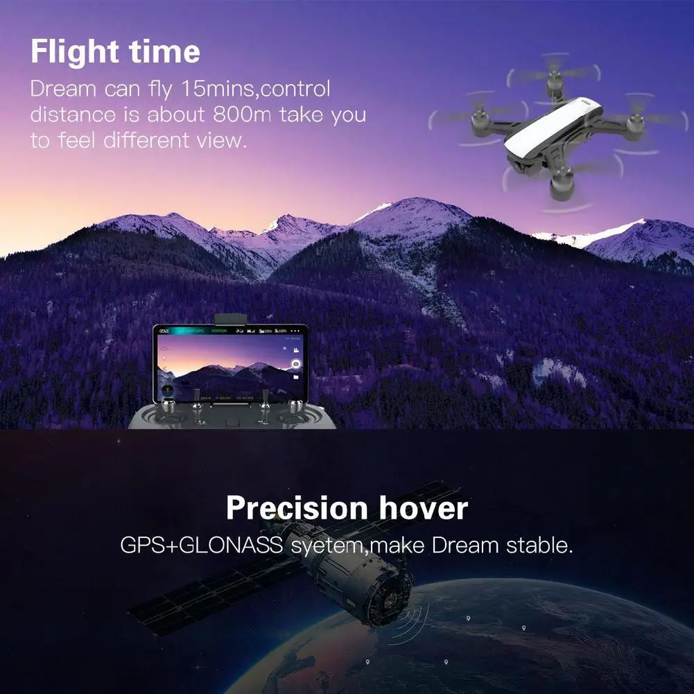 LeadingStar Dream 5G удержание высоты Дрон GPS оптическое позиционирование потока Следуйте за мной RC Квадрокоптер один ключ возврата