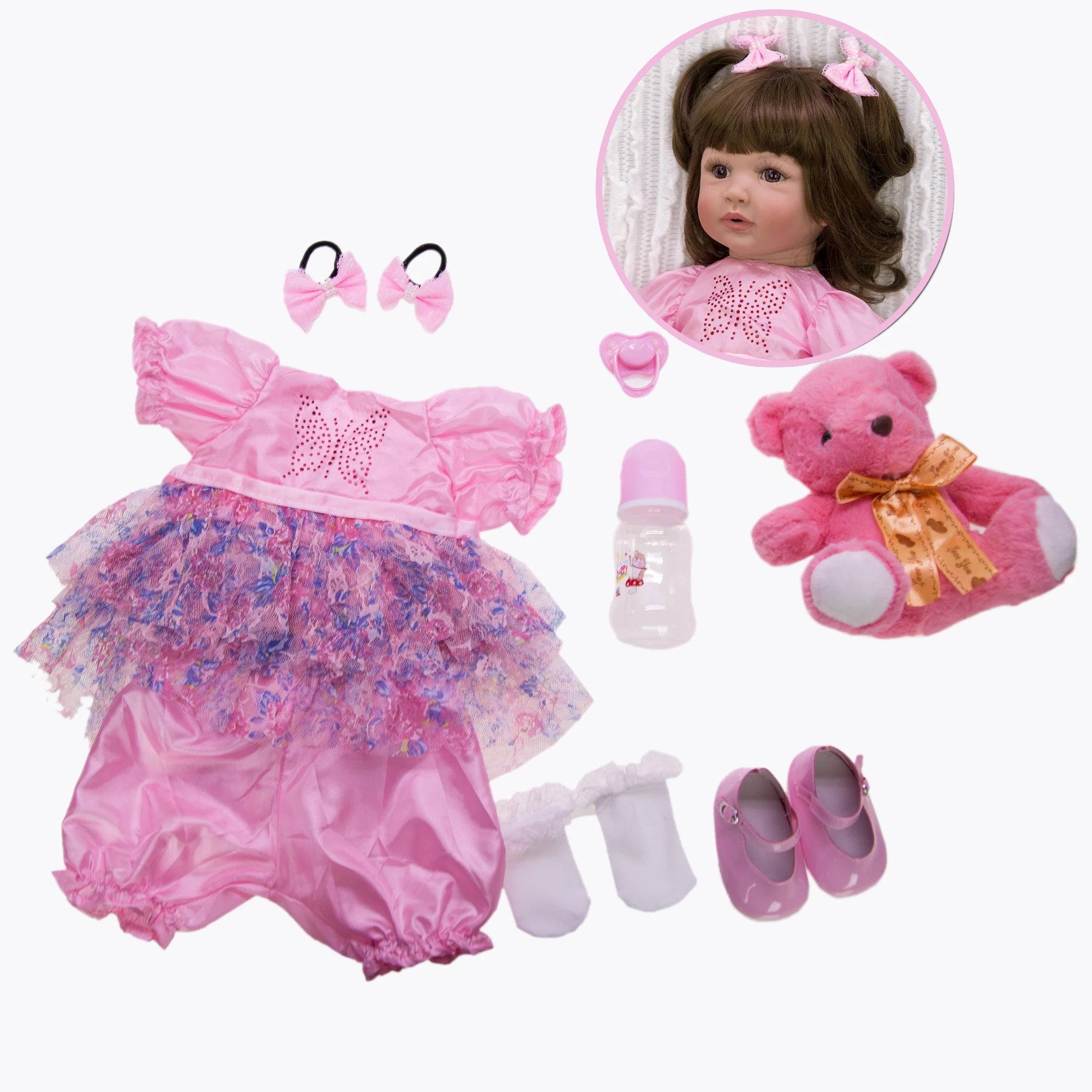Принцесса Baby Reborn игрушка мягкая силиконовая виниловая новорожденная кукла для