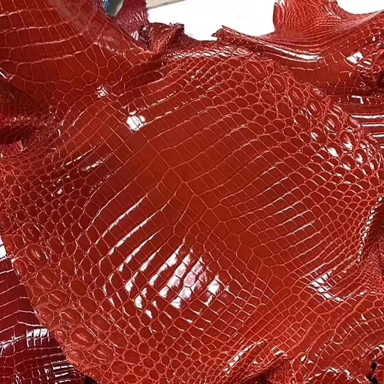 Red Чехол из натуральной крокодиловой кожи для iPhone 6S 7 8 Plus X XS MAX XR, деловой чехол для телефона Duke Blue - Цвет: Red