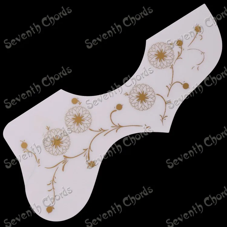 12 шт. насадки на гитару с золотым цветком 3 цвета|acoustic guitar pickguard|pick guardguitar pickguard |