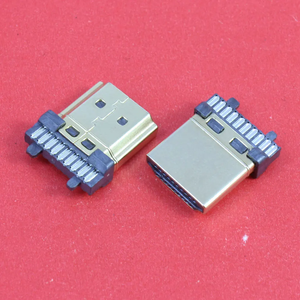 ChengHaoRan 1 шт. позолоченный HDMI штекер 19pin разъем Sockect пайка типа A | Компьютеры и офис