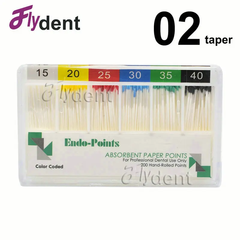 Dental Material Paper Points 02 Taper Endodontic Instrument For Root Canal Prepare Dentist Tool Dentistry