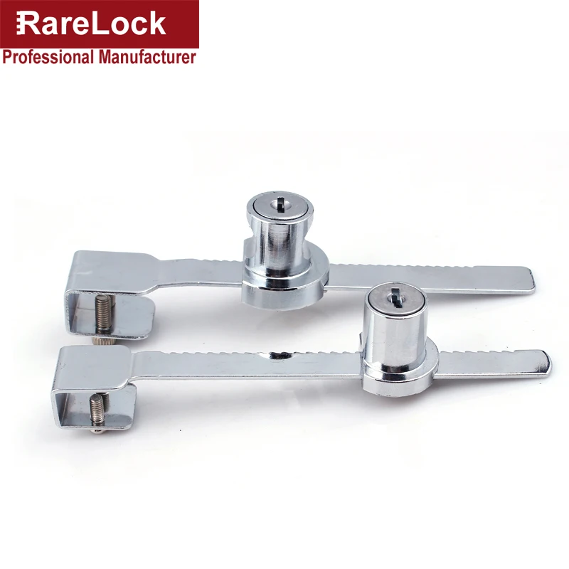 Rarelock раздвижная дверь замок дверь из оконного стекла защелка 2 ключа для гардероба офисная витрина MMS567 hh