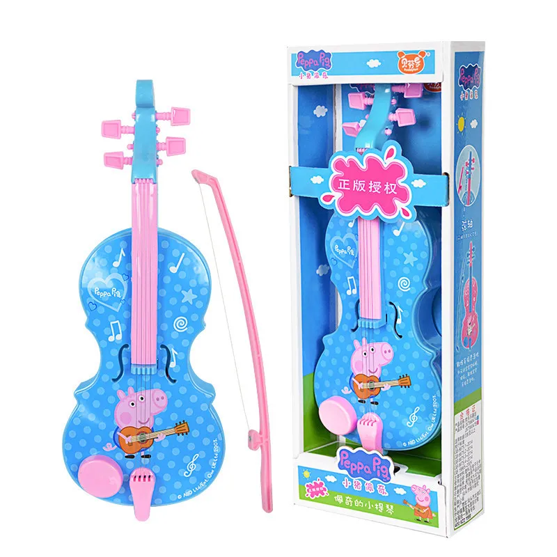 Детские игрушечные скрипки Peppa Pig электрическая имитация воспроизведение музыки