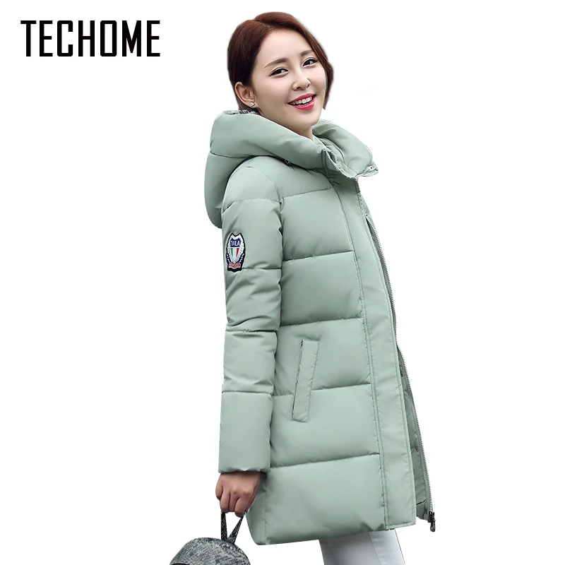 Ватная одежда Женская Новая женская зимняя куртка хлопковая облегающие парки