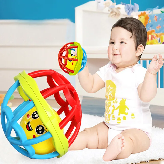 

Baby Intelligence Training Grasping Ability Rattles Toys Kids 0-12 Month Fitness Ball Toy Little Loud Jingle Balls