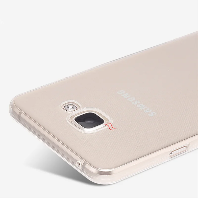 Ультратонкий Мягкий ТПУ прозрачный чехол для Samsung Galaxy A3 A5 A7 A8 A9 2016 A310F A510F A710F Note 2 3 4 5