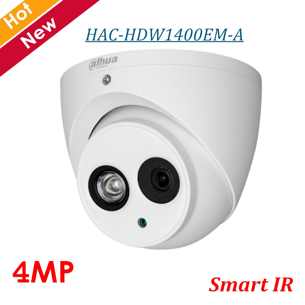 4MP Dahua CCTV камера безопасности HDCVI IR Eyeball камера IP67 HAC-HDW1400EM-A IP67 IR расстояние 50 м