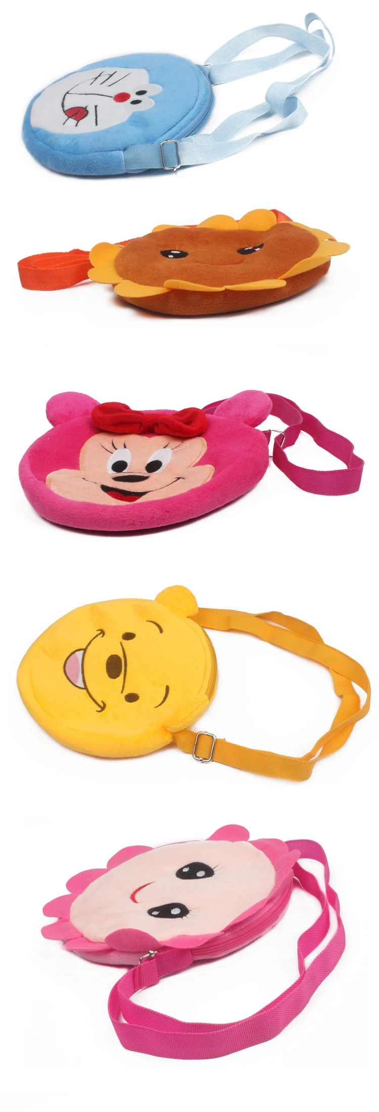 Новые милые kawaii Плюшевые сумки с рисунком для детей hello kitty плюшевые сумки Детская сумка через плечо Детские фрукты для новорожденных