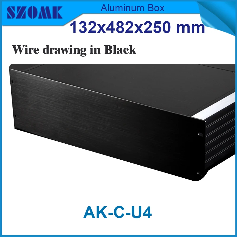 1 piece 3 U chassis rack mount aluminum project box enclosure 132(H)x482(W)x250(L) mm | Обустройство дома