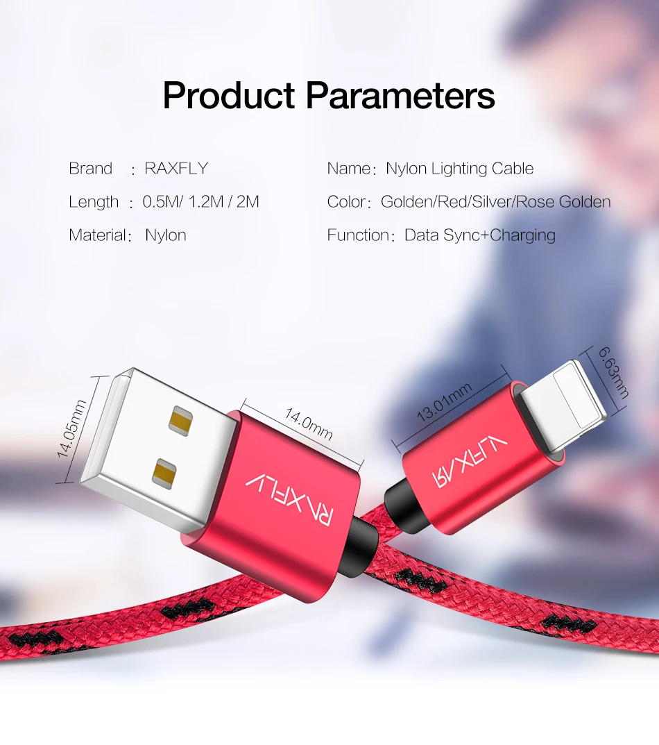 USB raxfly кабель для передачи данных для iPhone 7, 7 PLus X нейлоновый кабель для синхронизации данных USB c быстрой зарядки Кабели для iPhone X, 8, 7, 6, 6 S, Plus, дата Шнуры Провода