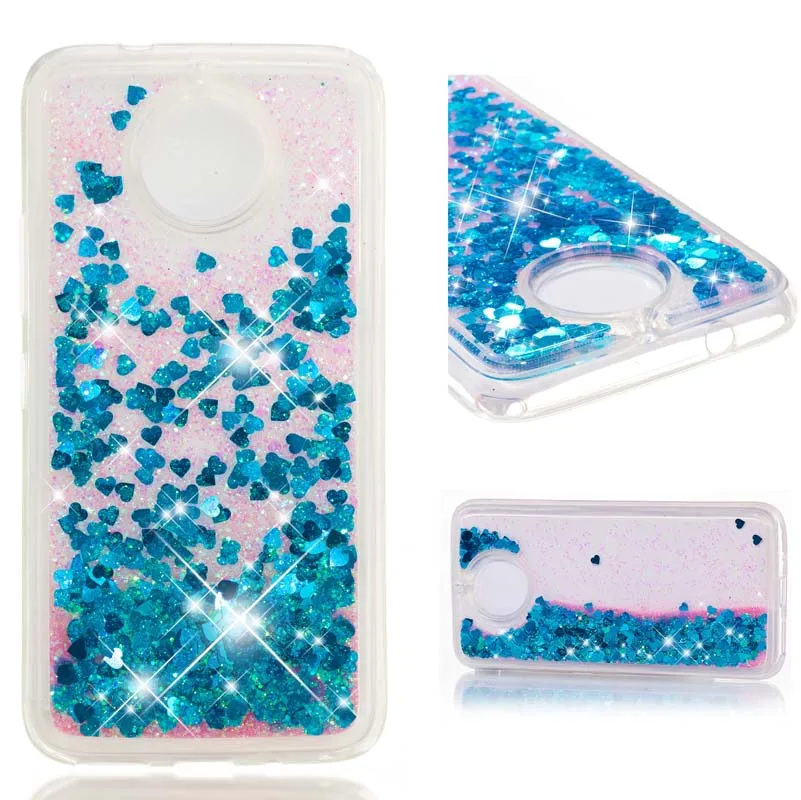 Soft Glitter Dynamic Liqued Quicksand Phone Case For Motorola Moto G5s Plus Siicone E5 Play Back Cover |