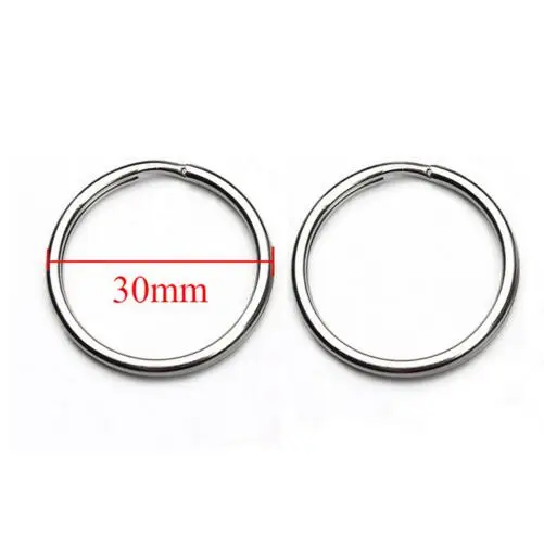 F3632 30mm LOULEUR 10 шт./лот 25/28/30 мм Нержавеющая сталь без каблука, логотипы марок машин, брелок для ключей, автомобильные аксессуары, брелок для автомобиля с цепочками, закругленными Разделение металлические брелки для ключей брелок кольцо для ключей на сумку - Цвет: F3632 30mm