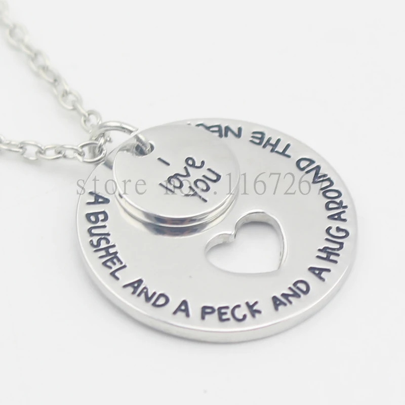 2016 Лидер продаж! Ювелирные изделия ручной штамповки Я тебя люблю бушля и пек