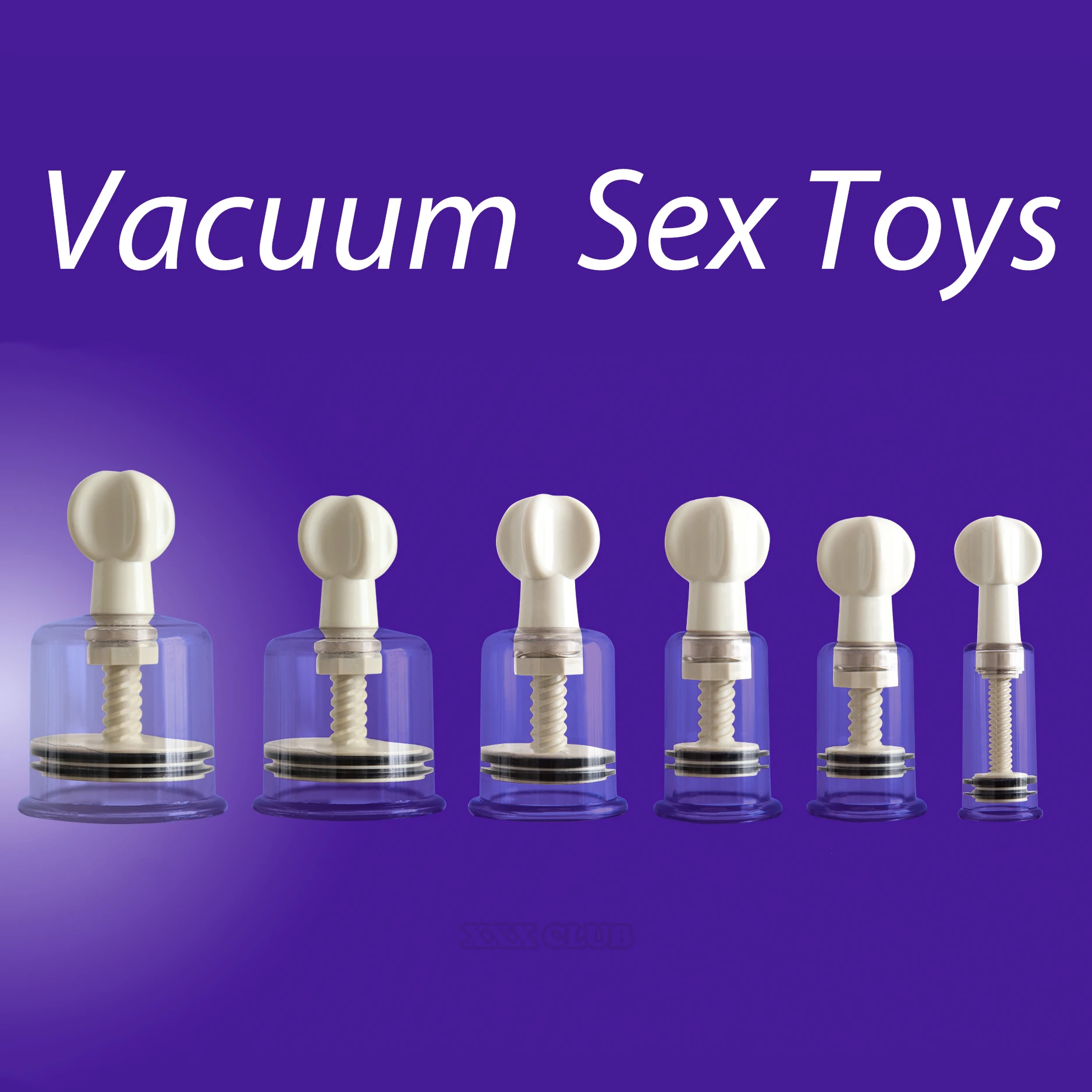 1 пара Стимулятор клитора и сосков массажный подтягивающий вакуумный насос