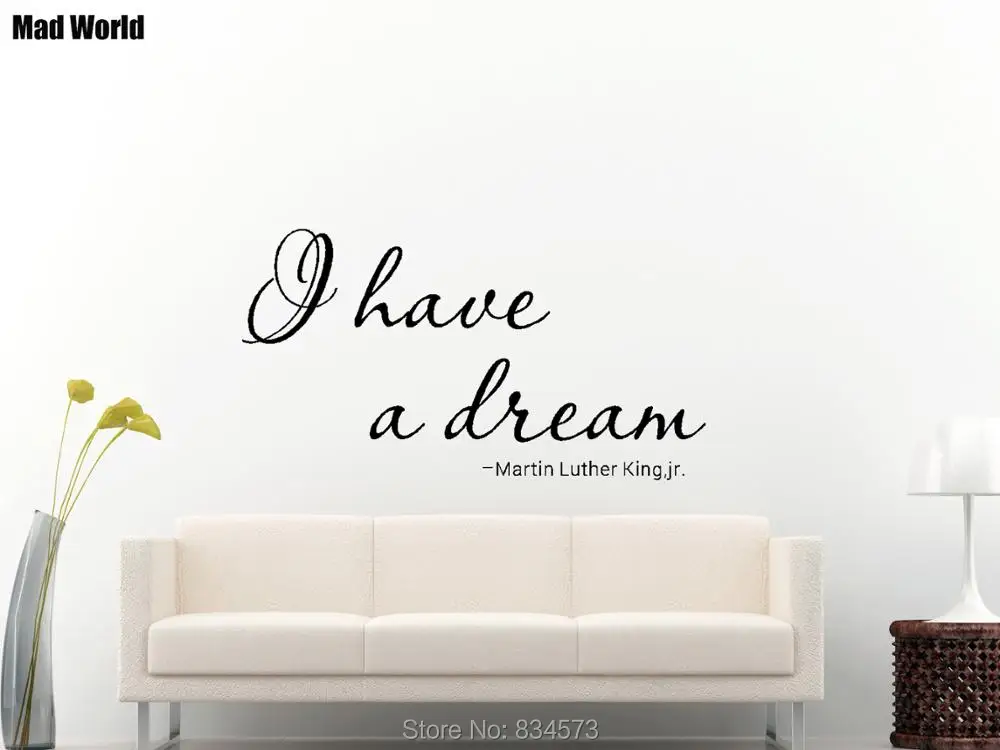 

Mad World-I'm a dream вдохновляющие наклейки на стену, настенные наклейки, украшения для дома «сделай сам», съемные украшения для комнаты, настенные ...