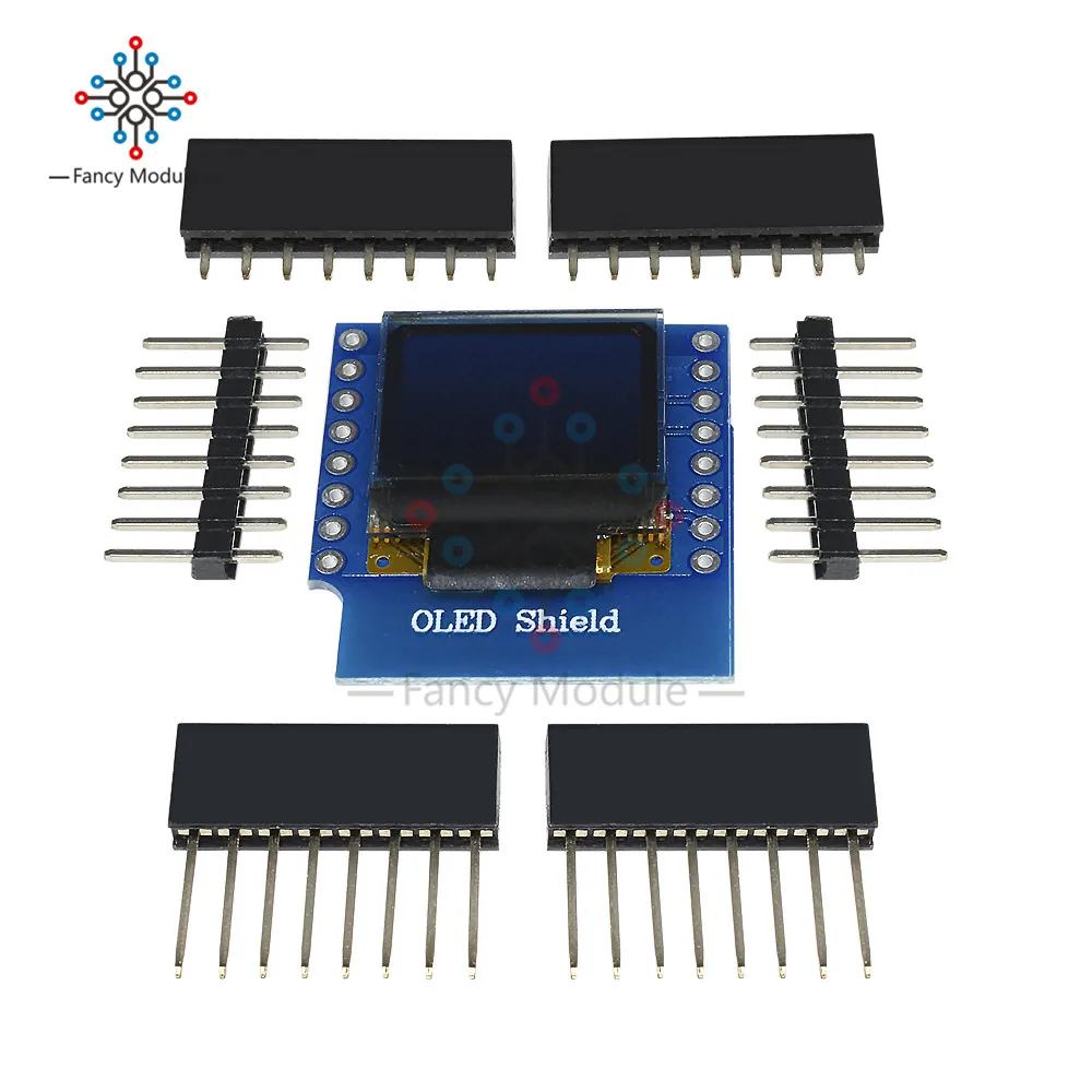 ЖК дисплей SSD1306 экран 0 66 дюйма 64X48 светодиодный IC I2C O LED для Arduino совместим с WeMos D1