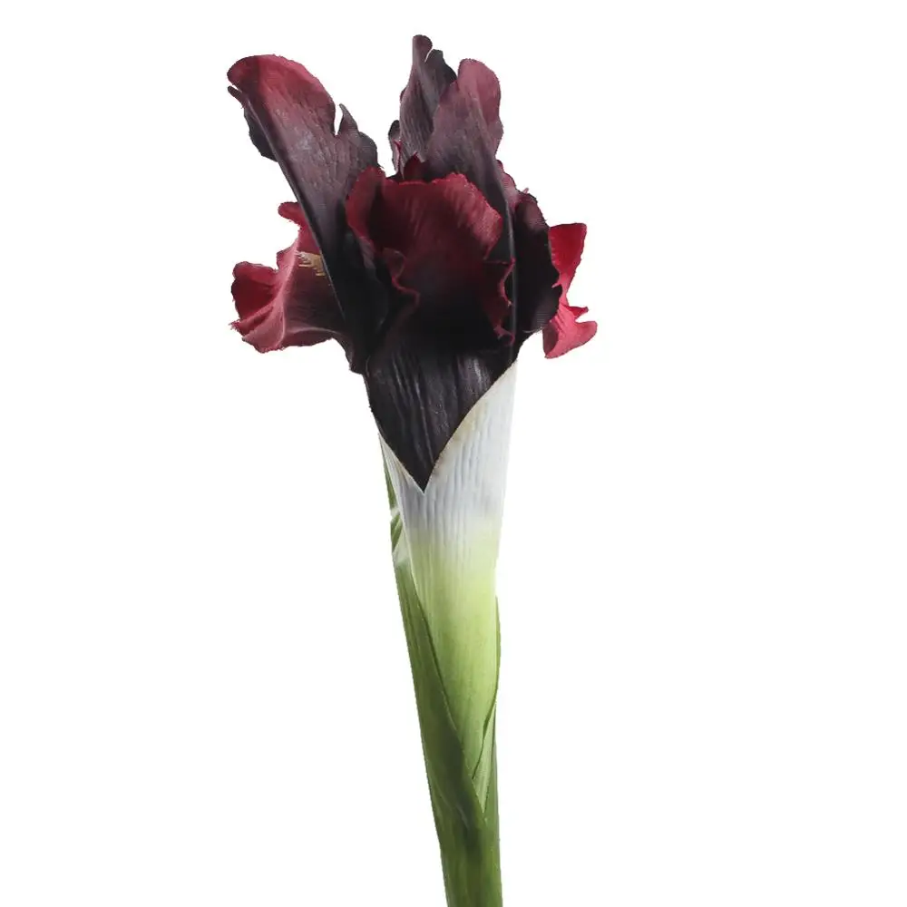 Dark Red OurWarm 10 шт. настоящие сенсорные Радужки искусственные цветы для свадьбы 68 см Ткань Декоративные искусственные цветы украшение стола аксессуары - Цвет: Dark Red