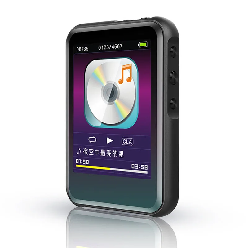 Mini ABS Mp3 Player Built-In 8G Bluetooth Hifi With Speaker Full Press Screen Fm Radio Usb Flac Audio Running Walkman Sport | Электроника