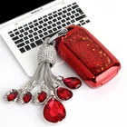 Мягкий чехол из ТПУ с забавными зыбучими песками для ключей, чехол для Honda 2016 2017 CRV Pilot Accord Civic, подходит для подруги со стразами и цепочкой