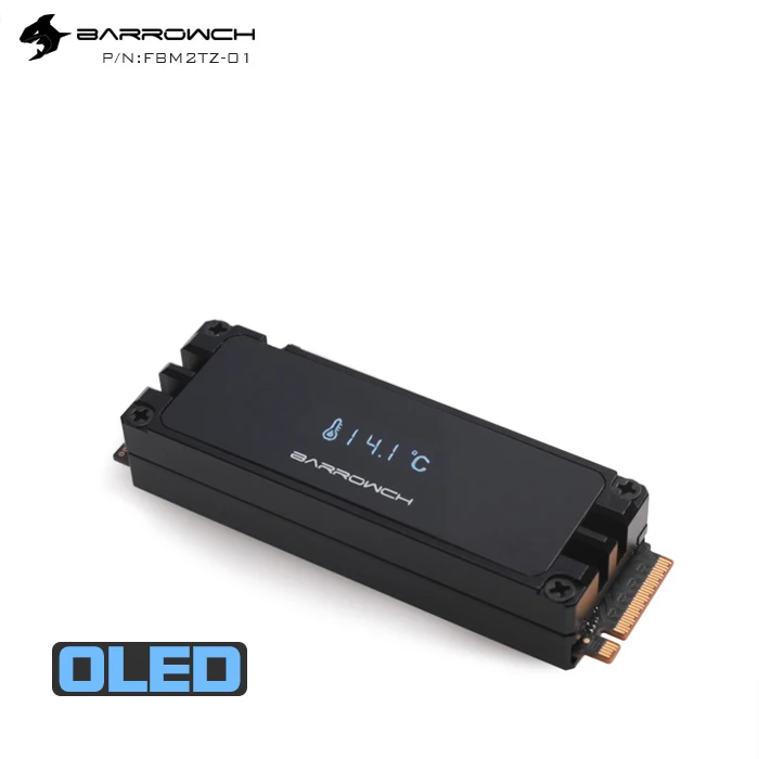 Термометр BARROW для 2280 PCI E SSD SATA M.2 M2 Отображение температуры в реальном времени/для