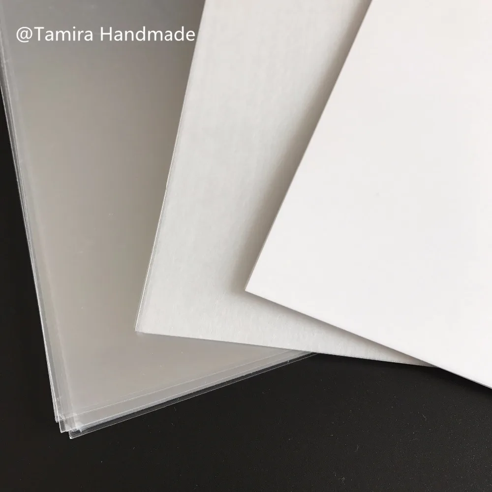10pcs/lot 0.2mm Shrinks film Plastic Sheet Shrink Dink Art DIY Creative decorating unprintable films A4 Manual materials | Игрушки и
