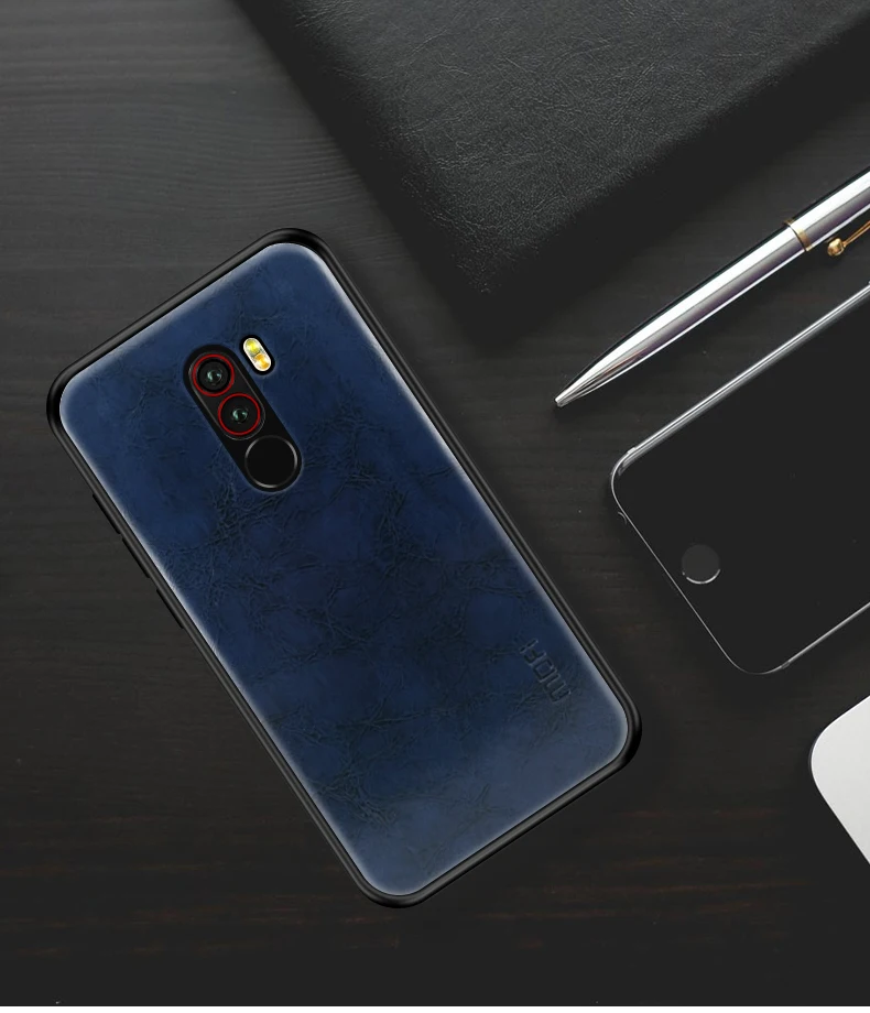 MOFI чехол для Xiaomi Pocophone F1 силиконовый + искусственная кожа Poco в Индии Винтажный